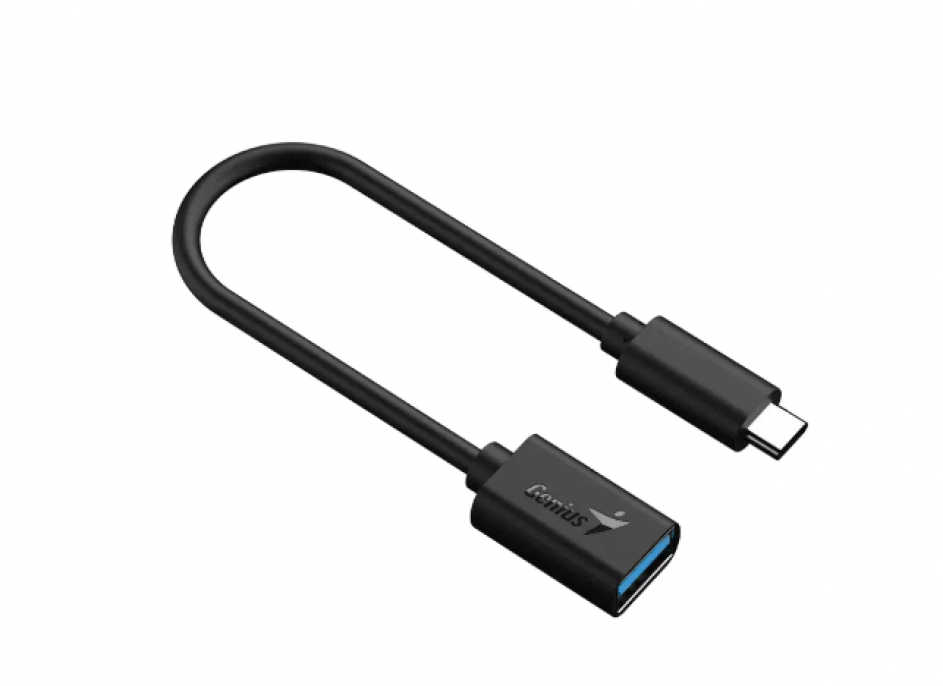 Adaptador USB-C a USB-A | Genius | ACC-C2AC | cable 21 cm negro Adaptador USB-C a USB-A | Genius | ACC-C2AC | cable 21 cm negro