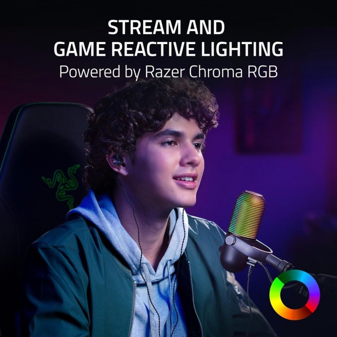 Micrófono USB | Razer | Seiren V3 Chroma | 96 kHz/24 bit supercardioide - 3 Micrófono USB | Razer | Seiren V3 Chroma | 96 kHz/24 bit supercardioide