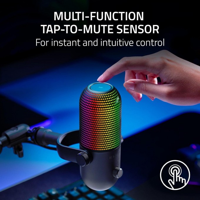 Micrófono USB | Razer | Seiren V3 Chroma | 96 kHz/24 bit supercardioide - 4 Micrófono USB | Razer | Seiren V3 Chroma | 96 kHz/24 bit supercardioide