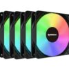 Coolers | Raidmax | X-AIR 4IN1 | pack x4 120 mm ARGB 5V black