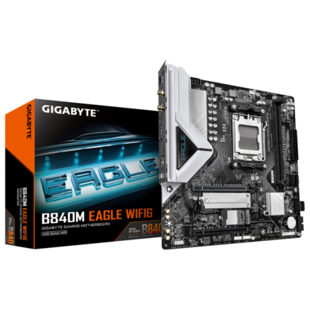 Placa madre | Gigabyte B840M EAGLE WIFI6 AM5 DDR5 Wi‑Fi 6 Micro ATX