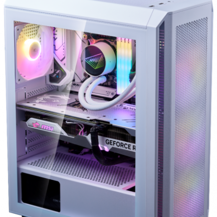 Gabinete | XPG | Valor Air Plus White | Mid-Tower con 4 fans ARGB