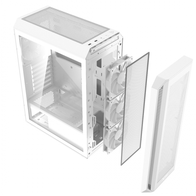 Gabinete | XPG | Valor Air Plus White | Mid-Tower con 4 fans ARGB - 4 Gabinete | XPG | Valor Air Plus White | Mid-Tower con 4 fans ARGB
