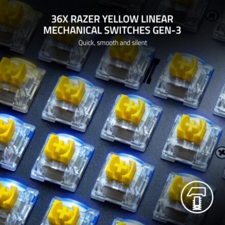 Teclado | Razer | RC21-02040100-R3M1 | Yellow Linear Switch 36-pack