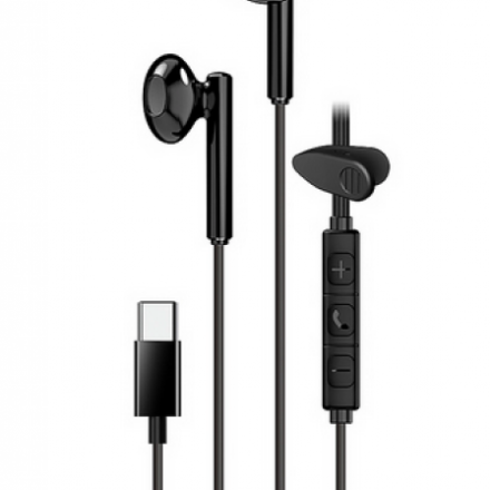 Auricular | Genius | HS-M366 | USB-C in-ear con micrófono negro