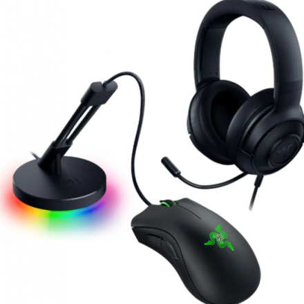 Bundle de periféricos | Razer | Game On Bundle | Mouse + auricular + bungee