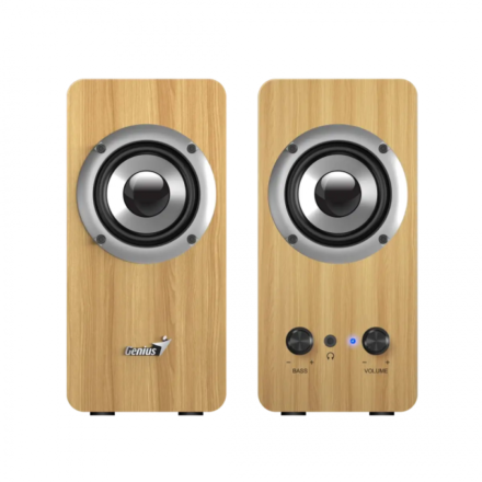 Parlantes 2.0 | Genius | SP-HF400 | 10W RMS madera y 3.5 mm