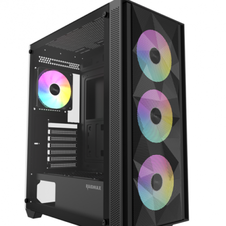 GABINETE GAMER RAIDMAX VECTOR V217 BLACK ARGB TG