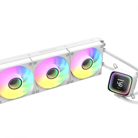 Cooler líquido AIO | RaidMax | LD360 ARGB Digital White | 360 mm y ARGB