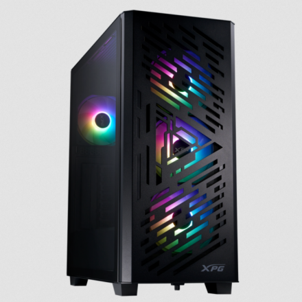 Gabinete | XPG | LANDER 501 Black con 4 fans ARGB y vidrio templado