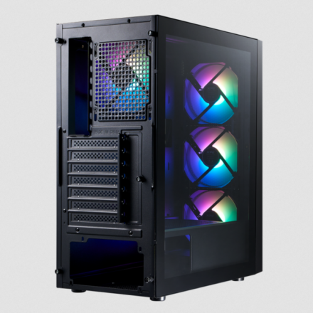 Gabinete | XPG | LANDER 501 Black con 4 fans ARGB y vidrio templado
