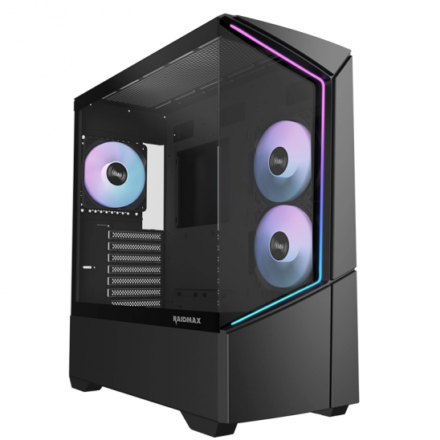 GABINETE GAMER RAIDMAX INFINITA i812 BLACK ARG TG E-ATX
