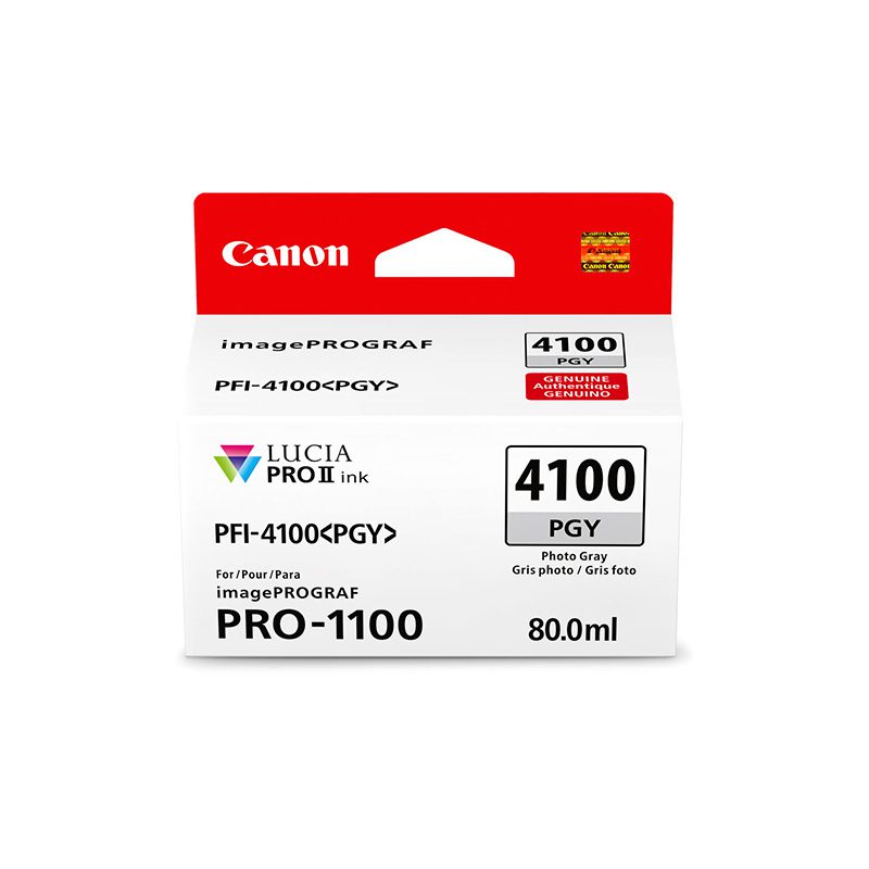 Tanque de tinta | Canon | PFI-4100 | Photo Gray 80 ml LUCIA PRO II Tanque de tinta | Canon | PFI-4100 | Photo Gray 80 ml LUCIA PRO II