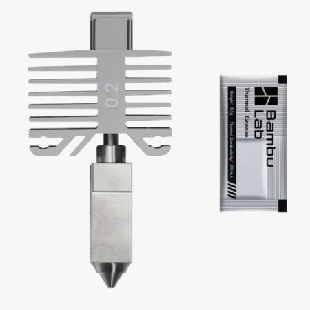 Hotend with stainless steel nozzle 0.2mm