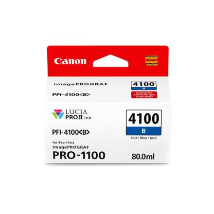 Tanque de Tinta | Canon | PFI-4100 Azul | Pigmentada 80 mL