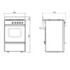 cocina longvie 12331x 56cm multigas acero inoxidable