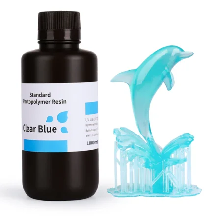 RESINA ELEGOO ESTANDAR 1 KG. AZUL TRANSPARENTE