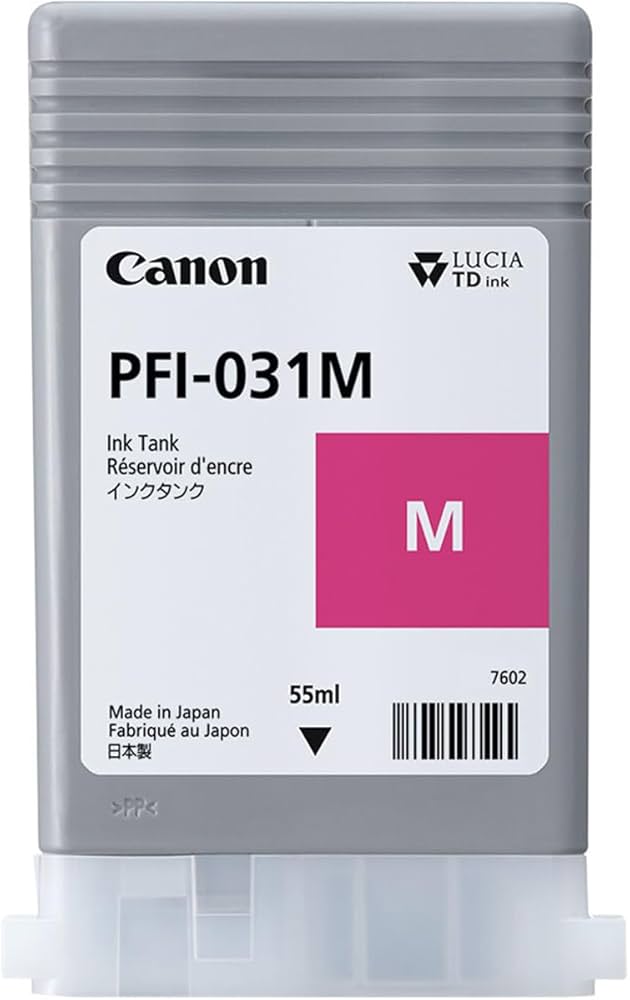 Tanque de tinta | Canon | imagePROGRAF PFI-031M magenta 55 ml Tanque de tinta | Canon | imagePROGRAF PFI-031M magenta 55 ml