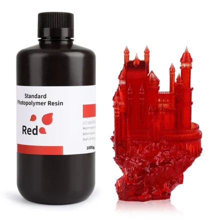 RESINA ELEGOO ESTANDAR 1 KG ROJO TRANSPARENTE