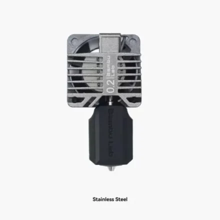 BAMBULAB X1C Complete hotend assembly with hardened steel nozzle -0.2mm
