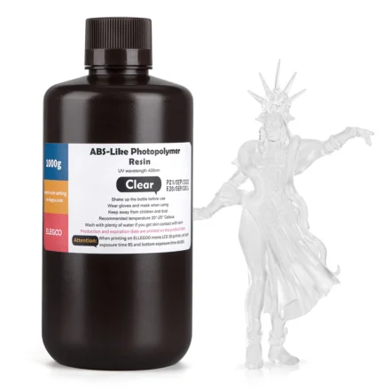 RESINA ELEGOO TIPO ABS 1KG TRANSLUCIDA