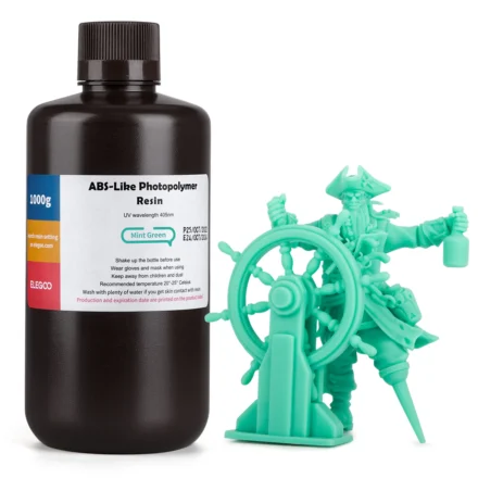 RESINA ELEGOO TIPO ABS 1 KG VERDE MENTA