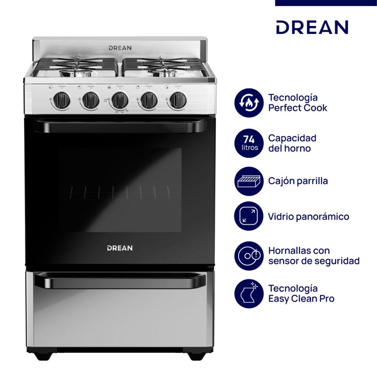 cocina multigas drean cd5602ai0 56 cm acero inoxidable cocina multigas drean cd5602ai0 56 cm acero inoxidable