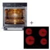 combo cocción vondom – horno digital empotrable 60 cm + anafe vitrocerámica 60 cm