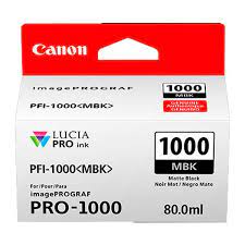 CARTUCHO CANON PFI 1000MBK NEGRO MATE 80ml LUCIA PRO-1000