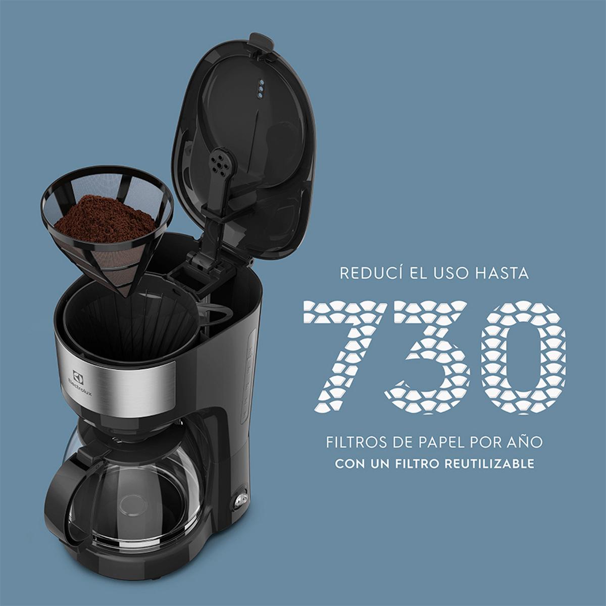 cafetera eléctrica electrolux inox ecm20 1,2l color negro cafetera eléctrica electrolux inox ecm20 1,2l color negro