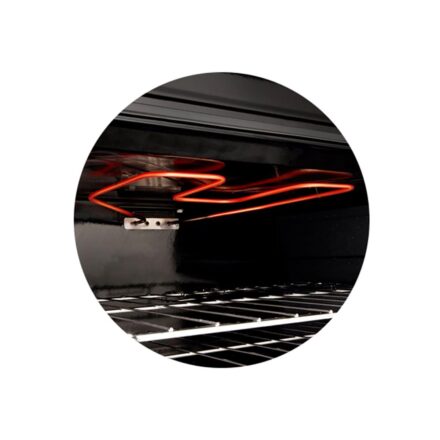 horno a gas longvie h1900xf con grill eléctrico de empotrar color acero inoxidable