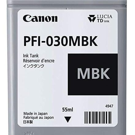 CARTUCHO CANON PFI 030MBK NEGRO MATE 55ml IMAGEPROGRAF TA-20 TA-30 TM-240 TM-340
