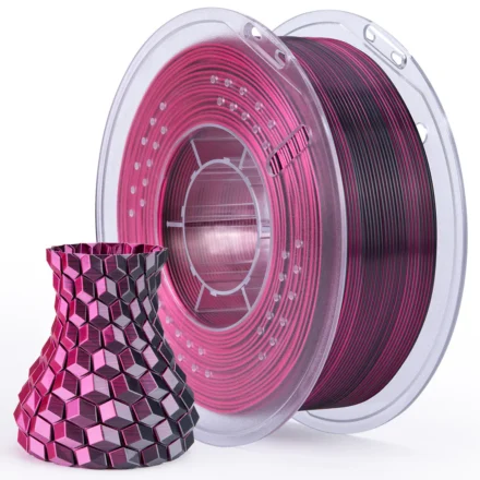 Filamento 3D | Elegoo | PLA Silk 1.75 mm 1 kg | Silk Black Red