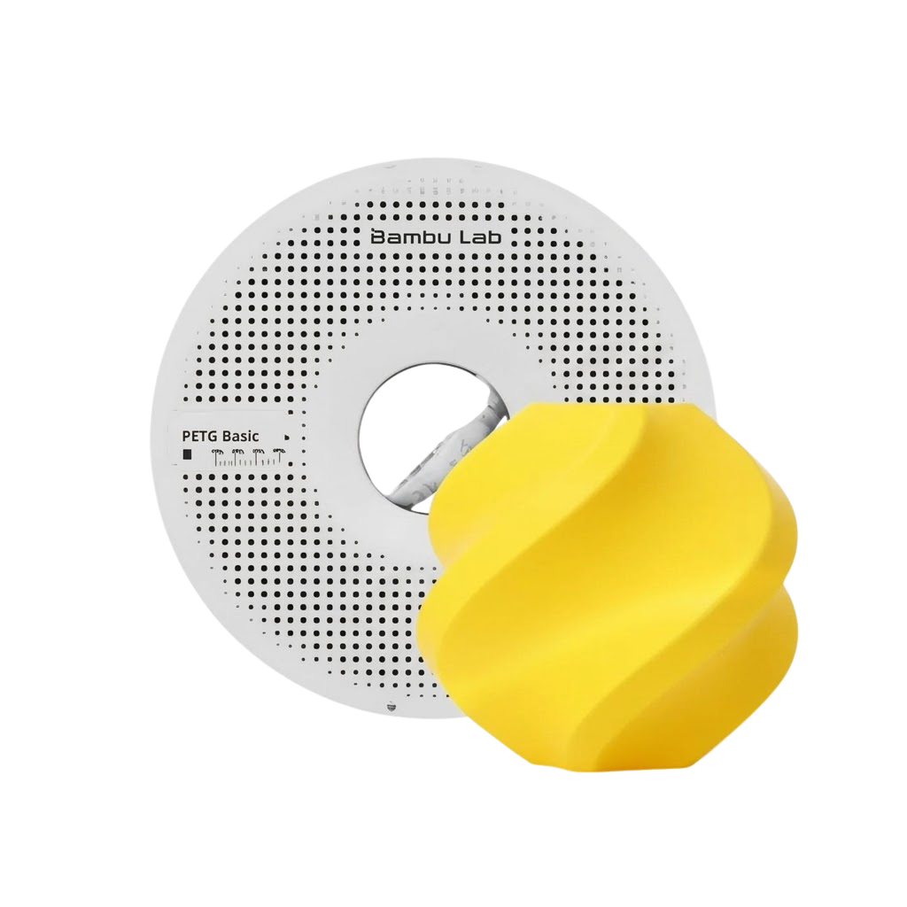 Filamento 3D | Bambu Lab | PETG Basic | Yellow 1 kg con bobina reutilizable Filamento 3D | Bambu Lab | PETG Basic | Yellow 1 kg con bobina reutilizable