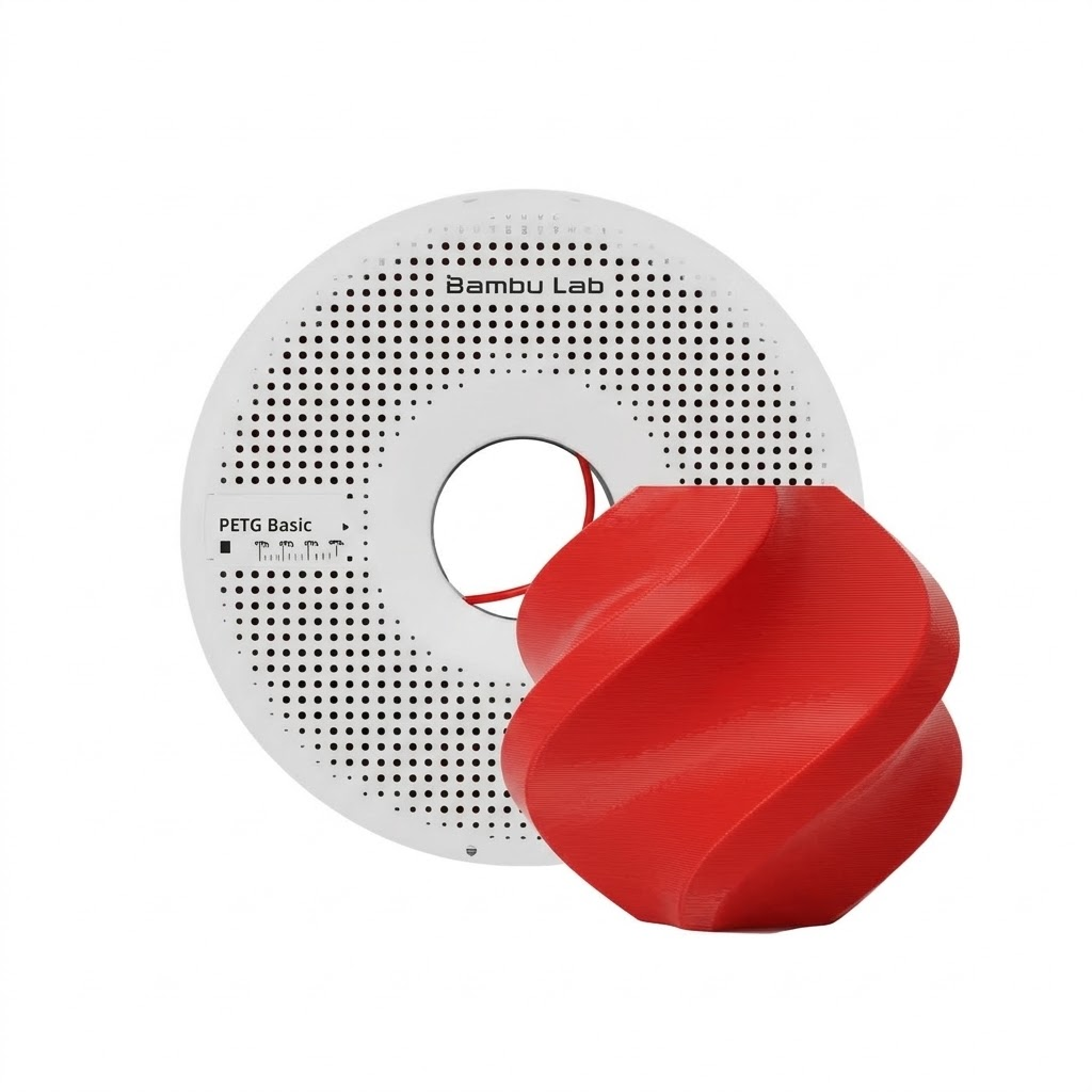 Filamento PETG | Bambu Lab | PETG Basic Red 1 kg con spool 1.75 mm Filamento PETG | Bambu Lab | PETG Basic Red 1 kg con spool 1.75 mm