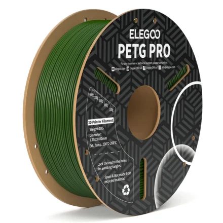 FILAMENTO ELEGOO PETG PRO  -1.75mm-1KG – VERDE OLIVA