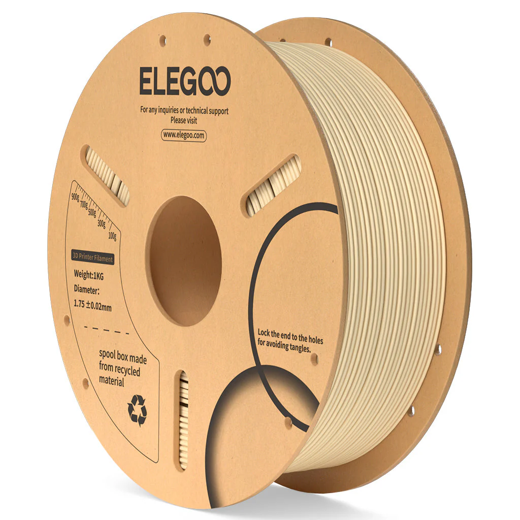FILAMENTO ELEGOO PLA -1.75mm-1KG- BEIGE FILAMENTO ELEGOO PLA -1.75mm-1KG- BEIGE