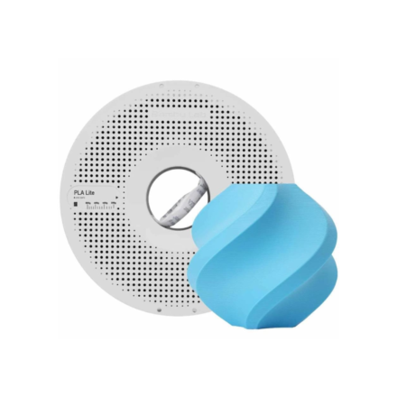 Filamento Bambulab PLA Lite-Cyan- con bobina reutilizable