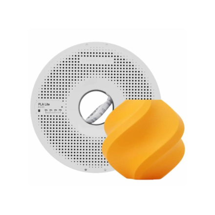 Filamento Bambulab PLA Lite-Naranja- con bobina reutilizable