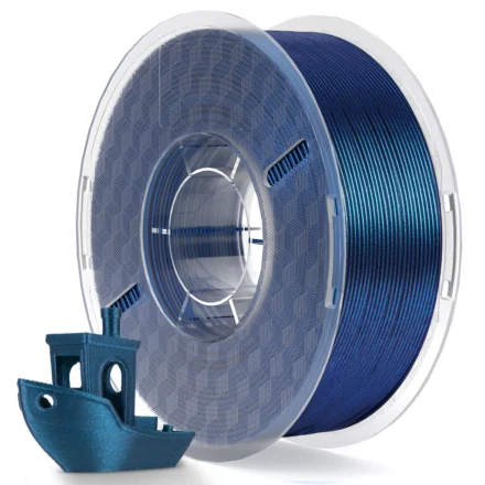 FILAMENTO ELEGOO SILK PLA  -1.75mm-1KG- AZUL GALACTICO