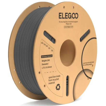 FILAMENTO ELEGOO PLA+  -1.75mm-1KG- GRIS SPACE
