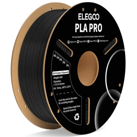 FILAMENTO ELEGOO PLA PRO -1.75mm-1KG- NEGRO FILAMENTO ELEGOO PLA PRO -1.75mm-1KG- NEGRO