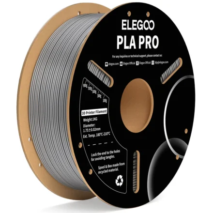 FILAMENTO ELEGOO PLA PRO -1.75mm-1KG- PLATA FILAMENTO ELEGOO PLA PRO -1.75mm-1KG- PLATA