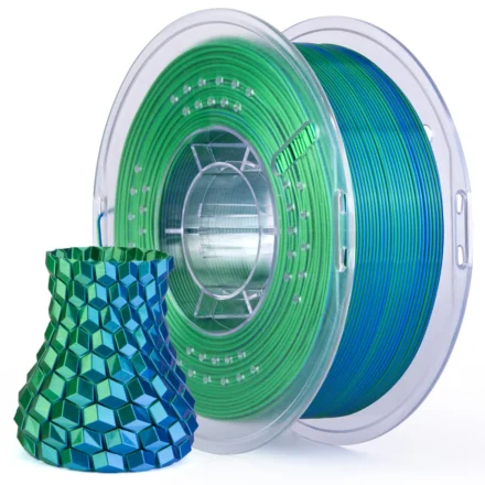 FILAMENTO ELEGOO SILK PLA  -1.75mm-1KG- AZUL VERDE