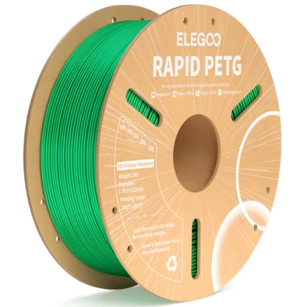 FILAMENTO ELEGOO PETG RAPIDA  -1.75mm-1KG- VERDE