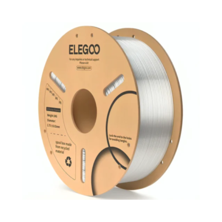 FILAMENTO ELEGOO PLA+ -1.75mm-1KG- Traslúcido FILAMENTO ELEGOO PLA+ -1.75mm-1KG- Traslúcido