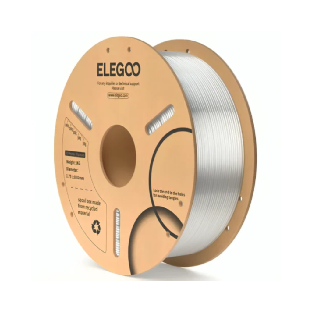 Filamento 3D | Elegoo | PLA Plus 1.75mm 1KG Translucent ±0.02 mm