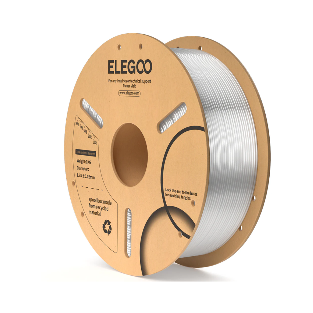 FILAMENTO ELEGOO PLA -1.75mm-1KG- Traslúcido FILAMENTO ELEGOO PLA -1.75mm-1KG- Traslúcido