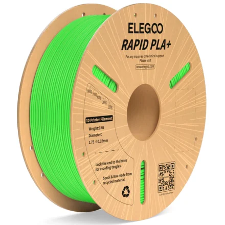 FILAMENTO ELEGOO RAPIDO PLA+ -1.75mm-1KG-VERDE 600 mm/s FILAMENTO ELEGOO RAPIDO PLA+ -1.75mm-1KG-VERDE 600 mm/s