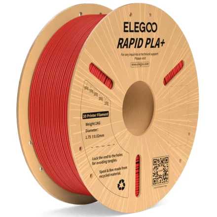 FILAMENTO ELEGOO RAPIDO PLA+ -1.75mm-1KG-ROJO 600 mm/s FILAMENTO ELEGOO RAPIDO PLA+ -1.75mm-1KG-ROJO 600 mm/s